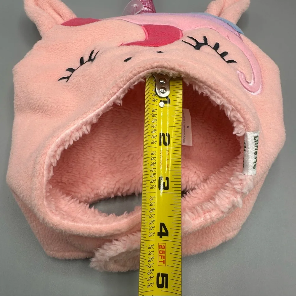 Little Me Kid Cozy Soft Beanie Winter Hat Unicorn Size 12M-24M Pink